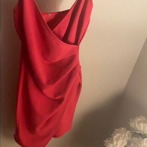 Short hot pink dress